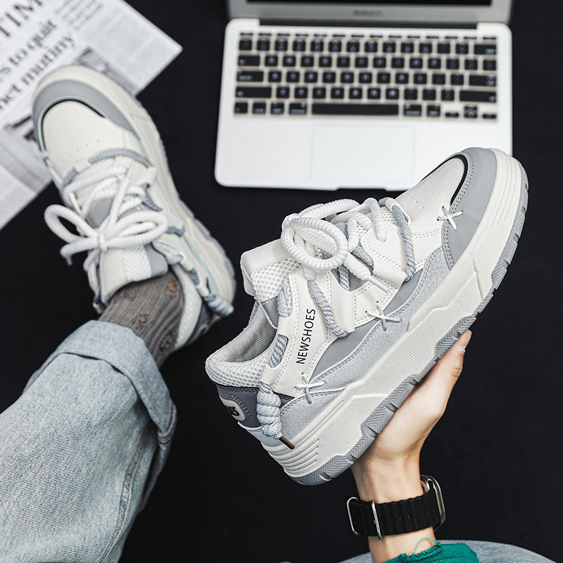 Cipele za kruh Sportske cipele Niche Harajuku Raznolika ležerna udobna mekana podloga Raznolika obuća s okruglim prstima Modne muške vulkanizirane cipele