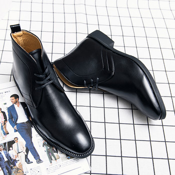 Ανδρικές μπότες 2022 Μεγάλο μέγεθος 38-48 Κλασικές ψηλές μπότες δερμάτινες μπότες μοτοσικλέτας Fashion casual παπούτσια Brogue Oxford Shoes