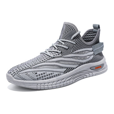 Ανδρικά παπούτσια Ανοιξιάτικα Flat Mesh Lace Up Casual Outdoor Αντιολισθητικό Αποσμητικό Αναπνεύσιμο Άνετο Μαλακό Πάτο Ευέλικτο Ανδρικά αθλητικά παπούτσια
