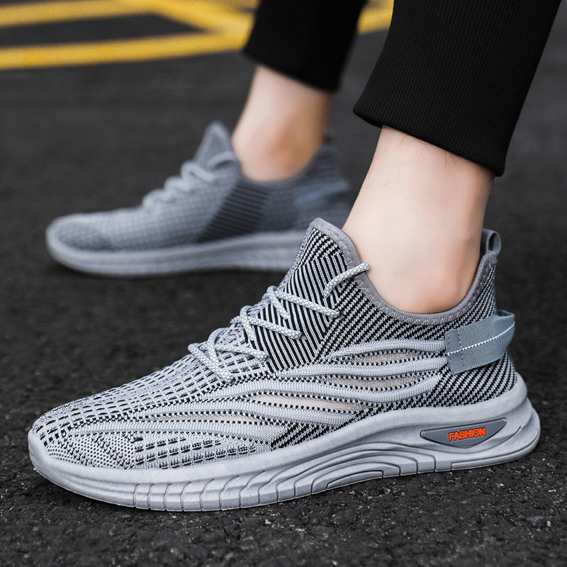 Ανδρικά παπούτσια Ανοιξιάτικα Flat Mesh Lace Up Casual Outdoor Αντιολισθητικό Αποσμητικό Αναπνεύσιμο Άνετο Μαλακό Πάτο Ευέλικτο Ανδρικά αθλητικά παπούτσια