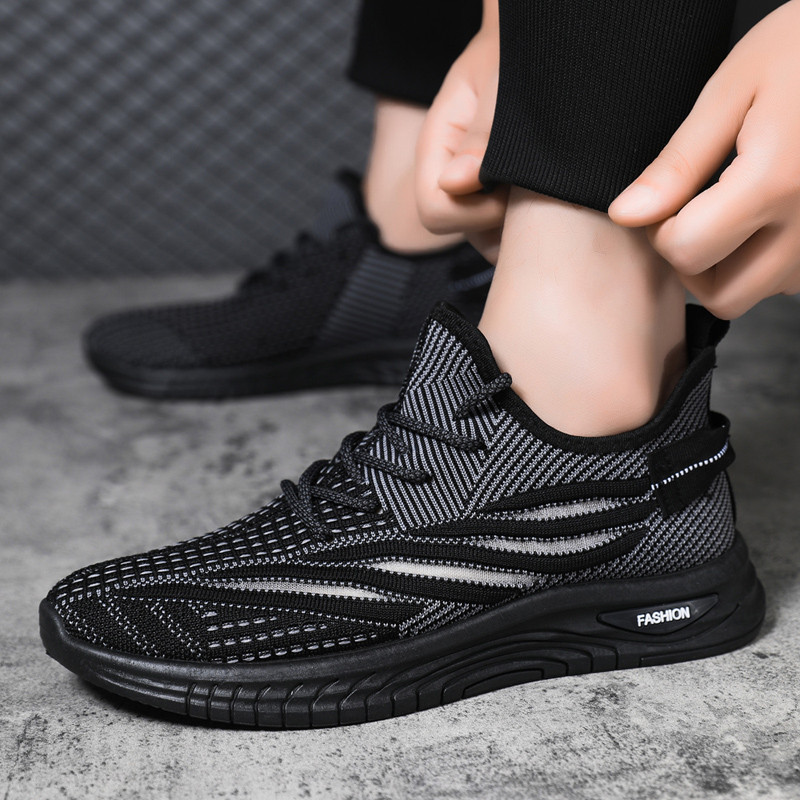 Ανδρικά παπούτσια Ανοιξιάτικα Flat Mesh Lace Up Casual Outdoor Αντιολισθητικό Αποσμητικό Αναπνεύσιμο Άνετο Μαλακό Πάτο Ευέλικτο Ανδρικά αθλητικά παπούτσια