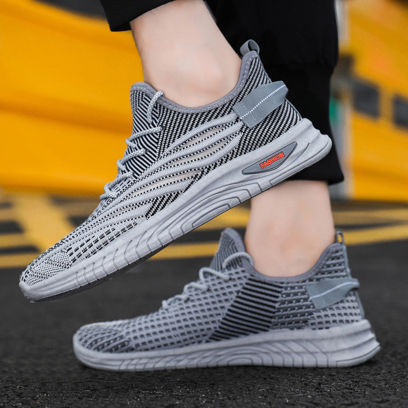 Ανδρικά παπούτσια Ανοιξιάτικα Flat Mesh Lace Up Casual Outdoor Αντιολισθητικό Αποσμητικό Αναπνεύσιμο Άνετο Μαλακό Πάτο Ευέλικτο Ανδρικά αθλητικά παπούτσια