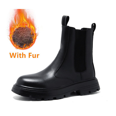 Ανδρικές μπότες Chelsea Fashion Shoes Slip-on Ankle Outdoor Boots Ανδρικά παπούτσια Άνετα χειροποίητα χειμωνιάτικα χειμωνιάτικα μπότες ανδρικά παπούτσια μοτοσυκλέτας