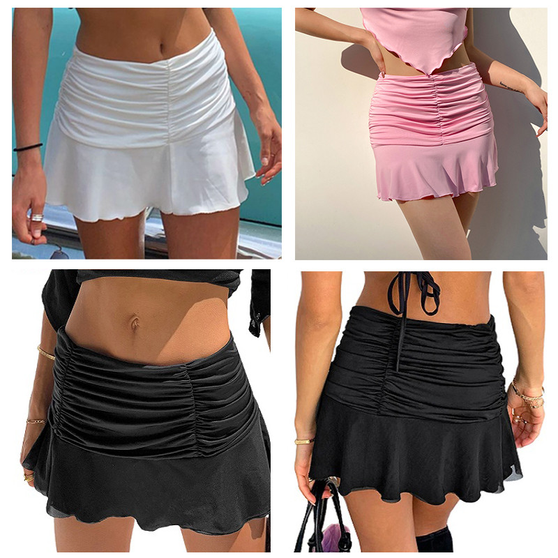 Y2k Mini Bodycon Κοντή φούστα 90s Summer Punk Fashion E-girl Αισθητική Σέξι ψηλόμεση γυναικείες μοντέρνες Μίνι φούστες σε Α γραμμή Clubwear