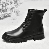 2022 Ανδρικά παπούτσια Μπότες αστράγαλο Ανδρικά Μόδα Casual Δερμάτινες μπότες Ανδρικά παπούτσια σε στυλ πανκ Χειμερινή πλατφόρμα Μπότες χιονιού Μπότες μοτοσυκλέτας