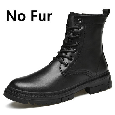 2022 Ανδρικά παπούτσια Μπότες αστράγαλο Ανδρικά Μόδα Casual Δερμάτινες μπότες Ανδρικά παπούτσια σε στυλ πανκ Χειμερινή πλατφόρμα Μπότες χιονιού Μπότες μοτοσυκλέτας