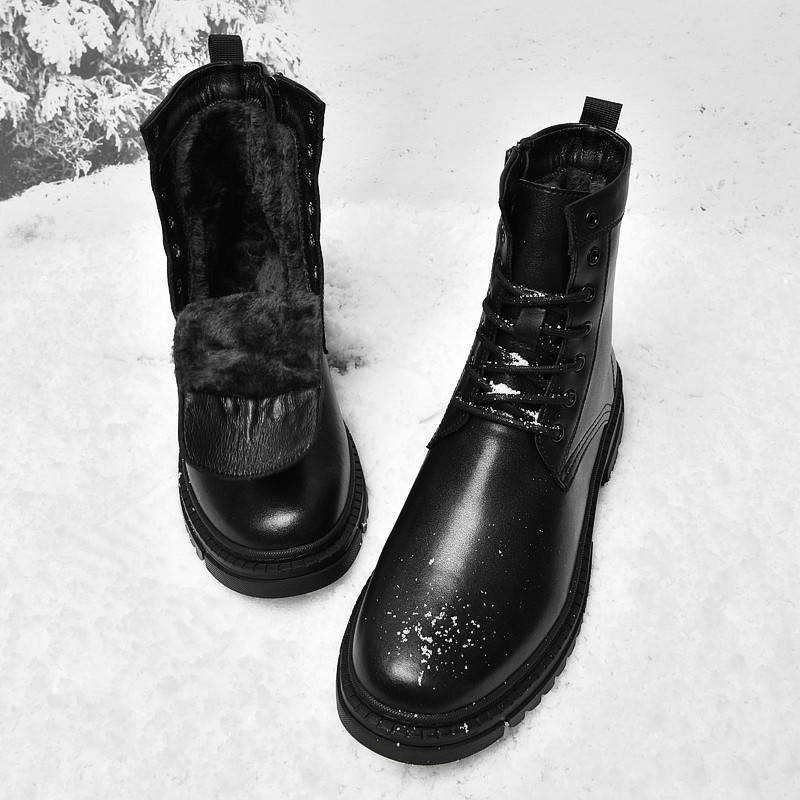 2022 Ανδρικά παπούτσια Μπότες αστράγαλο Ανδρικά Μόδα Casual Δερμάτινες μπότες Ανδρικά παπούτσια σε στυλ πανκ Χειμερινή πλατφόρμα Μπότες χιονιού Μπότες μοτοσυκλέτας