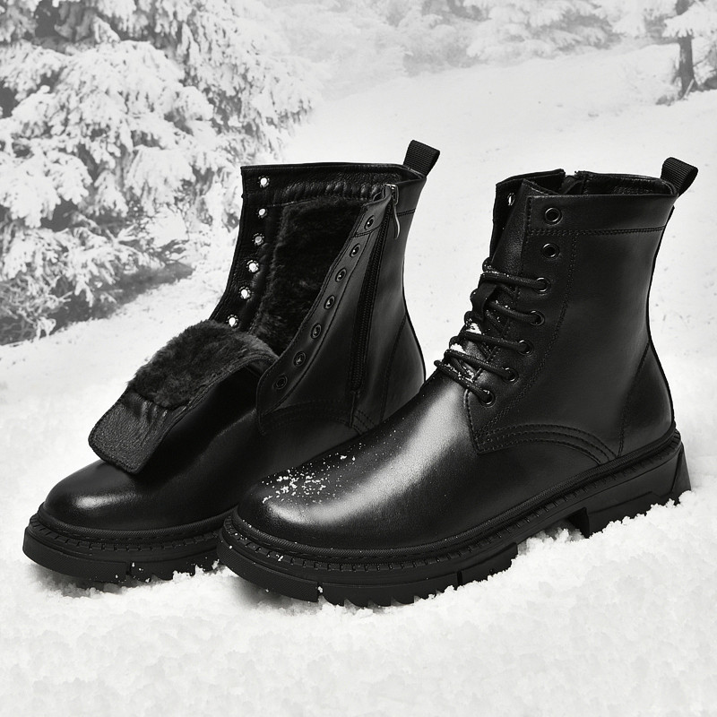 2022 Ανδρικά παπούτσια Μπότες αστράγαλο Ανδρικά Μόδα Casual Δερμάτινες μπότες Ανδρικά παπούτσια σε στυλ πανκ Χειμερινή πλατφόρμα Μπότες χιονιού Μπότες μοτοσυκλέτας