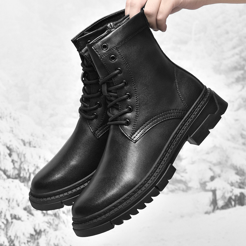 2022 Ανδρικά παπούτσια Μπότες αστράγαλο Ανδρικά Μόδα Casual Δερμάτινες μπότες Ανδρικά παπούτσια σε στυλ πανκ Χειμερινή πλατφόρμα Μπότες χιονιού Μπότες μοτοσυκλέτας