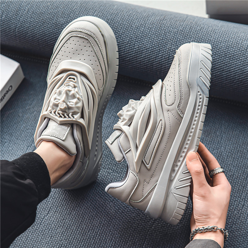2023 Nové jesenné jarné tenisky Pánske vulkanizované topánky na platforme Módne biele kožené topánky Ležérne tenisky Pánske topánky