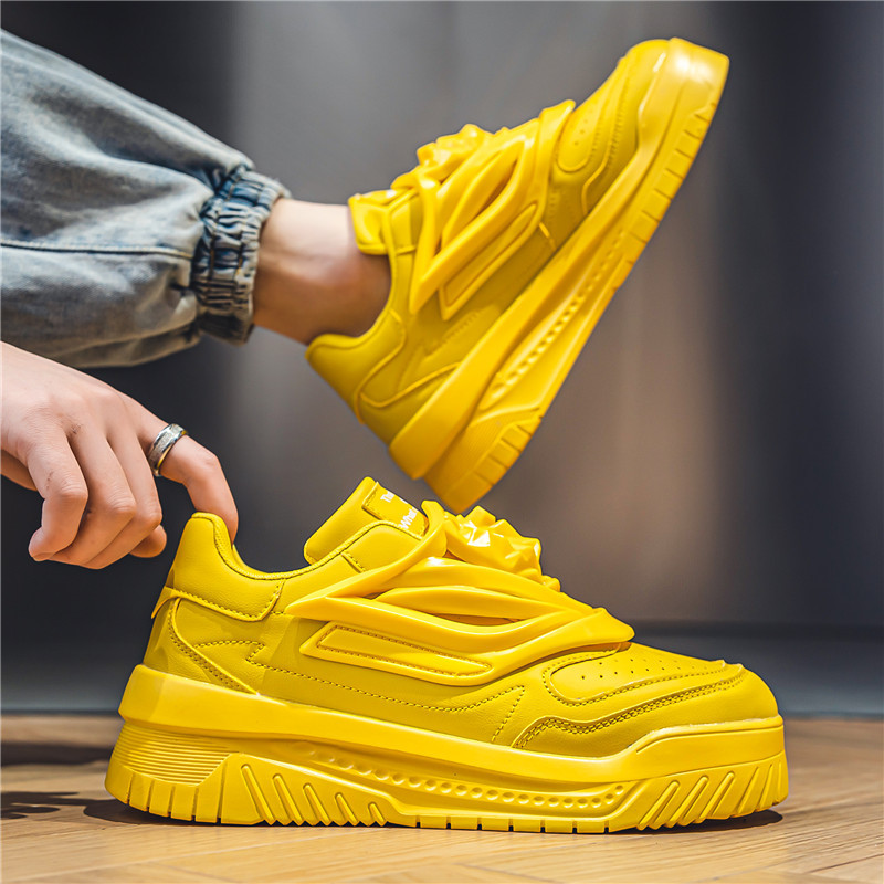 2023 Nové jesenné jarné tenisky Pánske vulkanizované topánky na platforme Módne biele kožené topánky Ležérne tenisky Pánske topánky