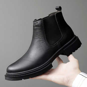  ανδρικές μπότες Chelsea Παπούτσια νυφικού για ανδρικά επίσημα επαγγελματικά ανδρικά μποτάκια χειμερινά χειροποίητα ζεστά υποδήματα