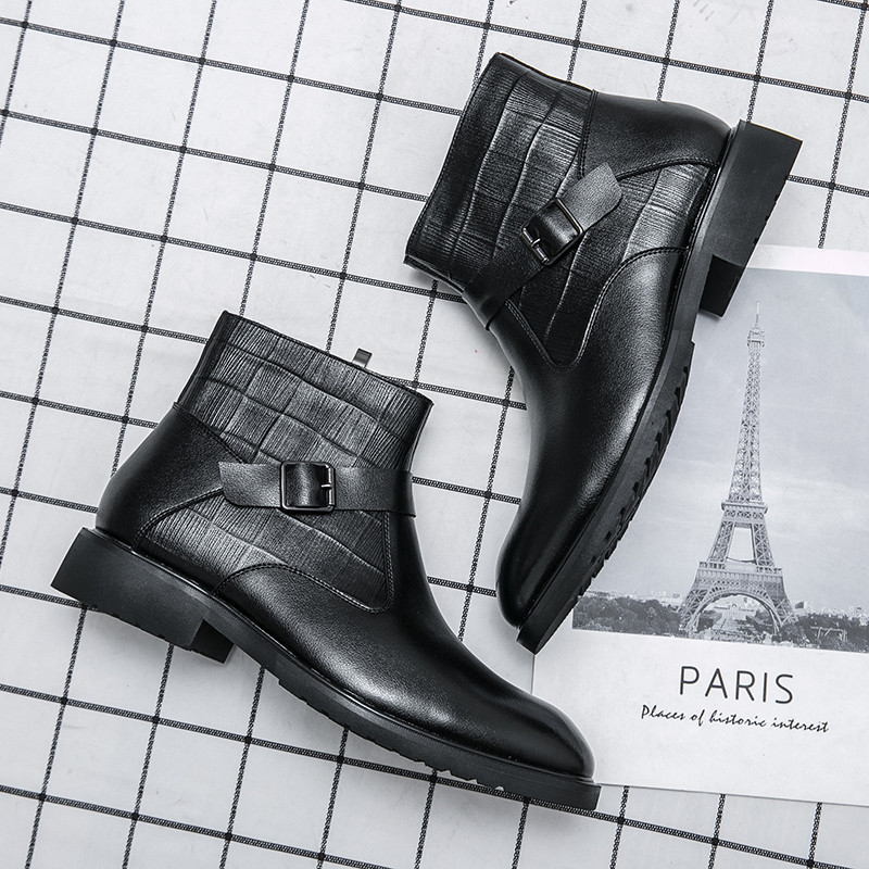 Cizme noi de călărie Cizme de călărie Cizme de echitație din piele integrală Pantofi cu fermoar de înaltă calitate Cizme bărbați pentru bărbați Pantofi de modă Chelsea Pantofi Oxford