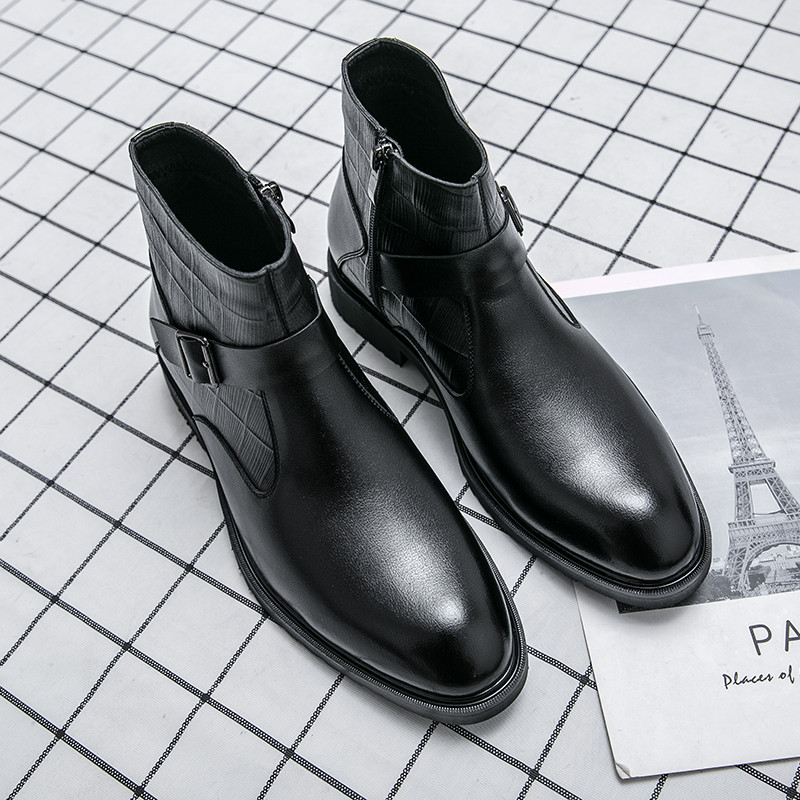 Cizme noi de călărie Cizme de călărie Cizme de echitație din piele integrală Pantofi cu fermoar de înaltă calitate Cizme bărbați pentru bărbați Pantofi de modă Chelsea Pantofi Oxford