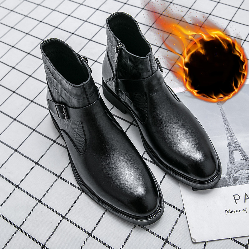 Cizme noi de călărie Cizme de călărie Cizme de echitație din piele integrală Pantofi cu fermoar de înaltă calitate Cizme bărbați pentru bărbați Pantofi de modă Chelsea Pantofi Oxford