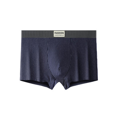 Ανδρικά σέξι σώβρακα ριγέ μπόξερ Χαμηλή μέση ίσια μπόξερ U πουγκί Σορτς τρουκς Sleep bottoms οικεία εσώρουχα για αγόρια