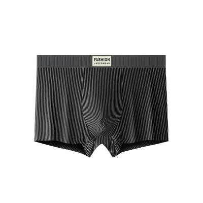 Ανδρικά σέξι σώβρακα ριγέ μπόξερ Χαμηλή μέση ίσια μπόξερ U πουγκί Σορτς τρουκς Sleep bottoms οικεία εσώρουχα για αγόρια