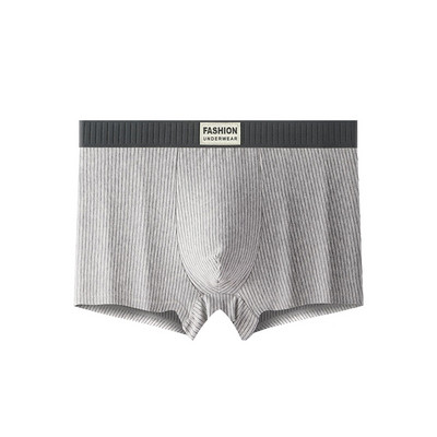 Ανδρικά σέξι σώβρακα ριγέ μπόξερ Χαμηλή μέση ίσια μπόξερ U πουγκί Σορτς τρουκς Sleep bottoms οικεία εσώρουχα για αγόρια