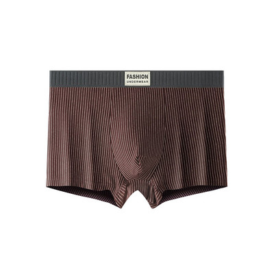 Ανδρικά σέξι σώβρακα ριγέ μπόξερ Χαμηλή μέση ίσια μπόξερ U πουγκί Σορτς τρουκς Sleep bottoms οικεία εσώρουχα για αγόρια