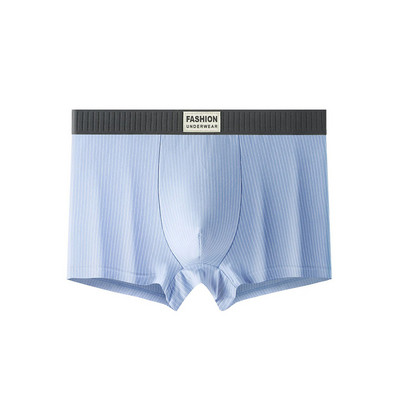 Ανδρικά σέξι σώβρακα ριγέ μπόξερ Χαμηλή μέση ίσια μπόξερ U πουγκί Σορτς τρουκς Sleep bottoms οικεία εσώρουχα για αγόρια