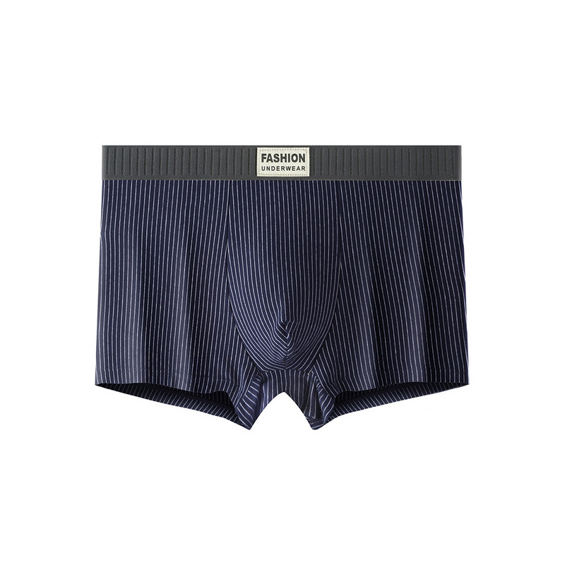 Ανδρικά σέξι σώβρακα ριγέ μπόξερ Χαμηλή μέση ίσια μπόξερ U πουγκί Σορτς τρουκς Sleep bottoms οικεία εσώρουχα για αγόρια