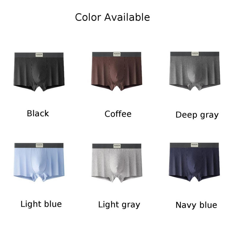 Ανδρικά σέξι σώβρακα ριγέ μπόξερ Χαμηλή μέση ίσια μπόξερ U πουγκί Σορτς τρουκς Sleep bottoms οικεία εσώρουχα για αγόρια