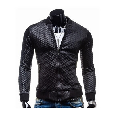 ZOGAA muška kožna odjeća Jednostavna kratka stilska tanka mrežasta pamučna debela ležerna samostojeća ovratnica Lokomotiva