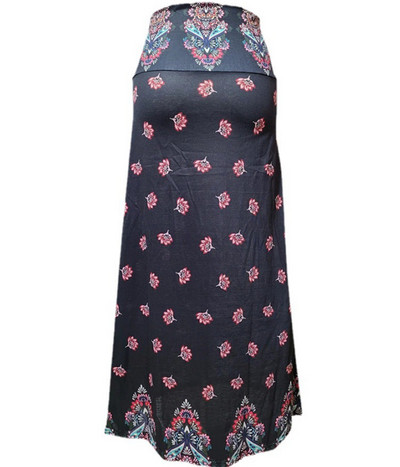 Γυναικείες μακριές φούστες casual ψηλόμεση λεοπάρ στάμπα Φαρδιά μακριά φούστα Vestidos A-Line KLQ-202101