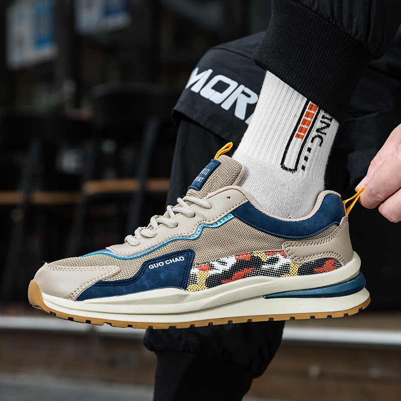 Νέο Ανοιξιάτικο Στρογγυλό Κεφάλι Μόδας Αντιολισθητικό Αποσμητικό Άνετο Μαλακό Πυθμένα Ευέλικτο Αναπνεύσιμο Ανδρικά Βουλκανιζέ παπούτσια