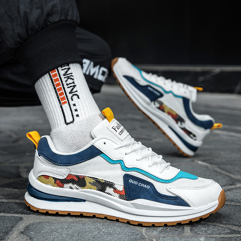 Νέο Ανοιξιάτικο Στρογγυλό Κεφάλι Μόδας Αντιολισθητικό Αποσμητικό Άνετο Μαλακό Πυθμένα Ευέλικτο Αναπνεύσιμο Ανδρικά Βουλκανιζέ παπούτσια