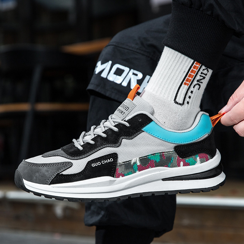 Νέο Ανοιξιάτικο Στρογγυλό Κεφάλι Μόδας Αντιολισθητικό Αποσμητικό Άνετο Μαλακό Πυθμένα Ευέλικτο Αναπνεύσιμο Ανδρικά Βουλκανιζέ παπούτσια