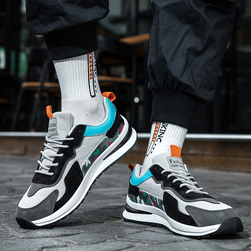 Νέο Ανοιξιάτικο Στρογγυλό Κεφάλι Μόδας Αντιολισθητικό Αποσμητικό Άνετο Μαλακό Πυθμένα Ευέλικτο Αναπνεύσιμο Ανδρικά Βουλκανιζέ παπούτσια