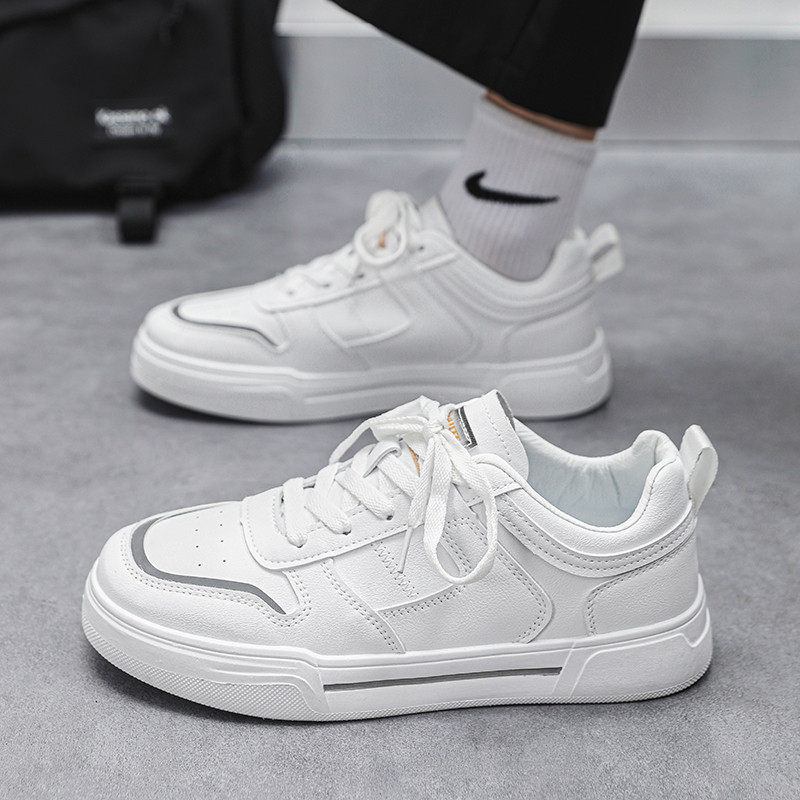 2023, la modă pentru bărbați, ocazional, anti-alunecare, pantofi sport, rezistenti la uzură, confortabili, plat, casual, solidi, cu șireturi, pantofi vulcanizați pentru bărbați