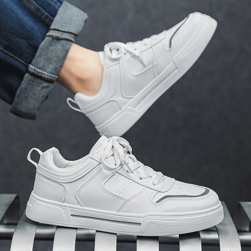 2023, la modă pentru bărbați, ocazional, anti-alunecare, pantofi sport, rezistenti la uzură, confortabili, plat, casual, solidi, cu șireturi, pantofi vulcanizați pentru bărbați