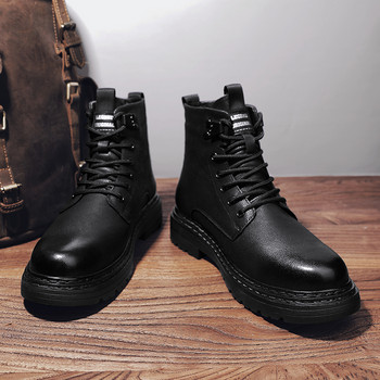 Υψηλής ποιότητας ανδρικές μπότες μοτοκρός εξωτερικού χώρου επαγγελματικά ανδρικά παπούτσια Ανδρικές μπότες μάρκας ρετρό δερμάτινες ανδρικές μπότες αστραγάλου άνετα παπούτσια