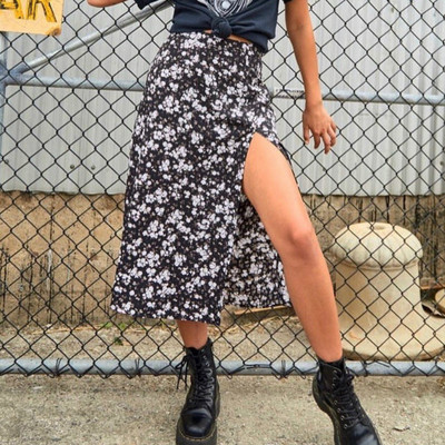 Modna ljetna leopard suknja Ženska midi suknja s visokim strukom Elegantna ženska večernja klupska ulična odjeća