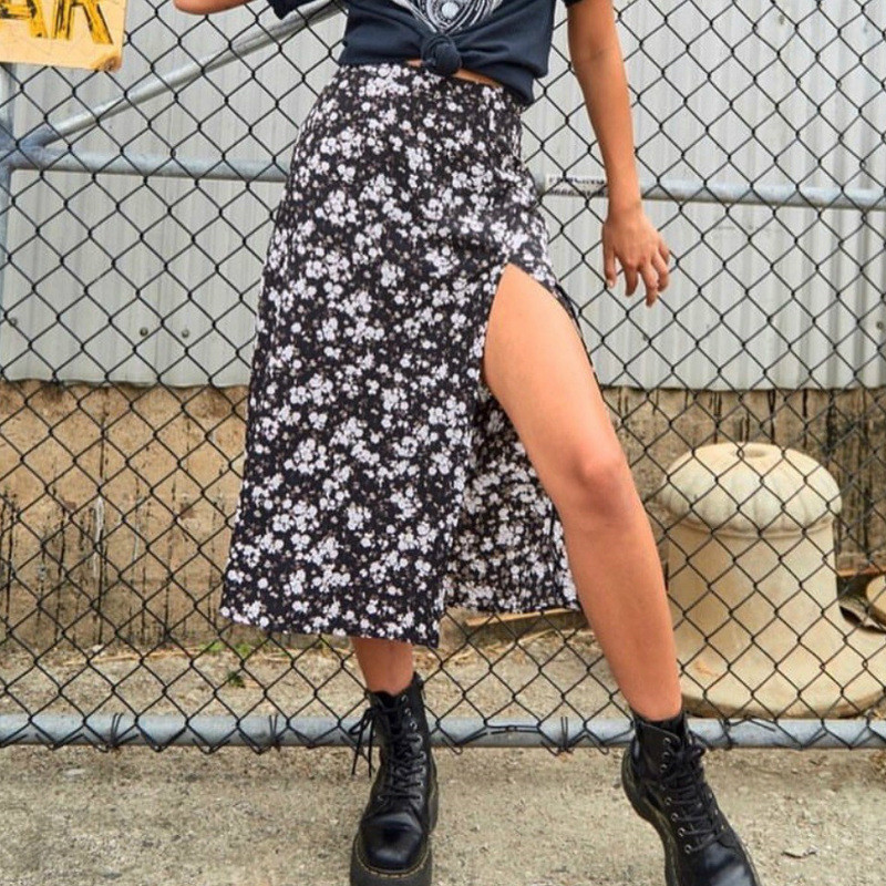 Modna ljetna leopard suknja Ženska midi suknja s visokim strukom Elegantna ženska večernja klupska ulična odjeća