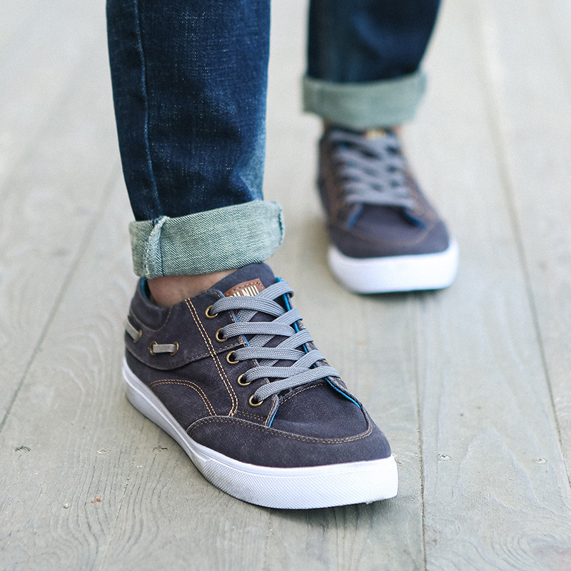 2023, primăvară și toamnă, cu fund plat, cu cap rotund, cu șireturi, pantofi casual pentru bărbați, modă, anti-alunecare, fund moale, confortabil, versatil