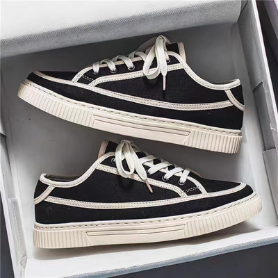 Proljetne muške ležerne sportske cipele s okruglim prstima i ravnim dnom na vezanje, modne vanjske cipele s protukliznim trendom, prozračne, svestrane muške cipele