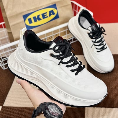 Vyriški sportbačiai Pavasariniai Nauji Kvėpuojantys Patogūs Vyriški Batai Suvarstomi Laisvalaikio vyriškos platformos Trend Tvirtai dėvimi Zapatos Para Hombres