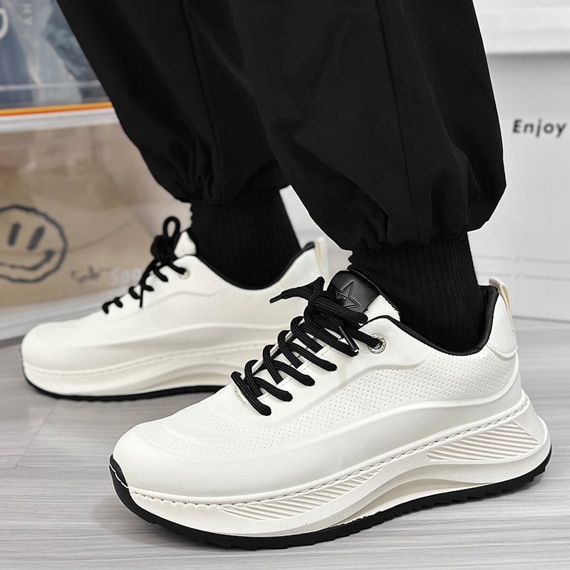 Vyriški sportbačiai Pavasariniai Nauji Kvėpuojantys Patogūs Vyriški Batai Suvarstomi Laisvalaikio vyriškos platformos Trend Tvirtai dėvimi Zapatos Para Hombres