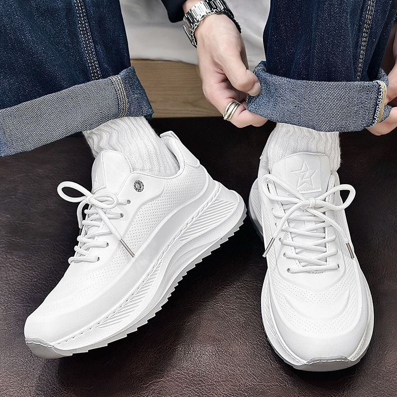 Vyriški sportbačiai Pavasariniai Nauji Kvėpuojantys Patogūs Vyriški Batai Suvarstomi Laisvalaikio vyriškos platformos Trend Tvirtai dėvimi Zapatos Para Hombres