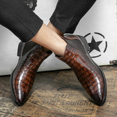 Pantofi casual din piele Cizme chelsea pentru bărbați Cizme din piele pentru bărbați Pantofi de rochie de mireasă Cizme formale pentru bărbați Botine de cowboy Pantofi de afaceri