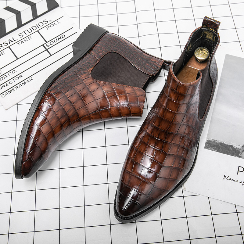 Pantofi casual din piele Cizme chelsea pentru bărbați Cizme din piele pentru bărbați Pantofi de rochie de mireasă Cizme formale pentru bărbați Botine de cowboy Pantofi de afaceri