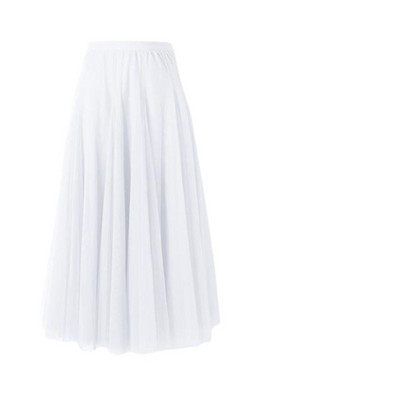 Plisirana suknja Mrežaste gaze, velike duge suknje za ples srednje dužine za žene, jednobojne, prozračne i udobne poliesterske