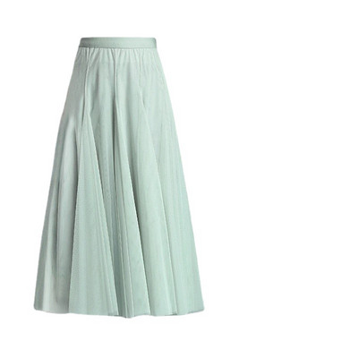 Plisirana suknja Mrežaste gaze, velike duge suknje za ples srednje dužine za žene, jednobojne, prozračne i udobne poliesterske