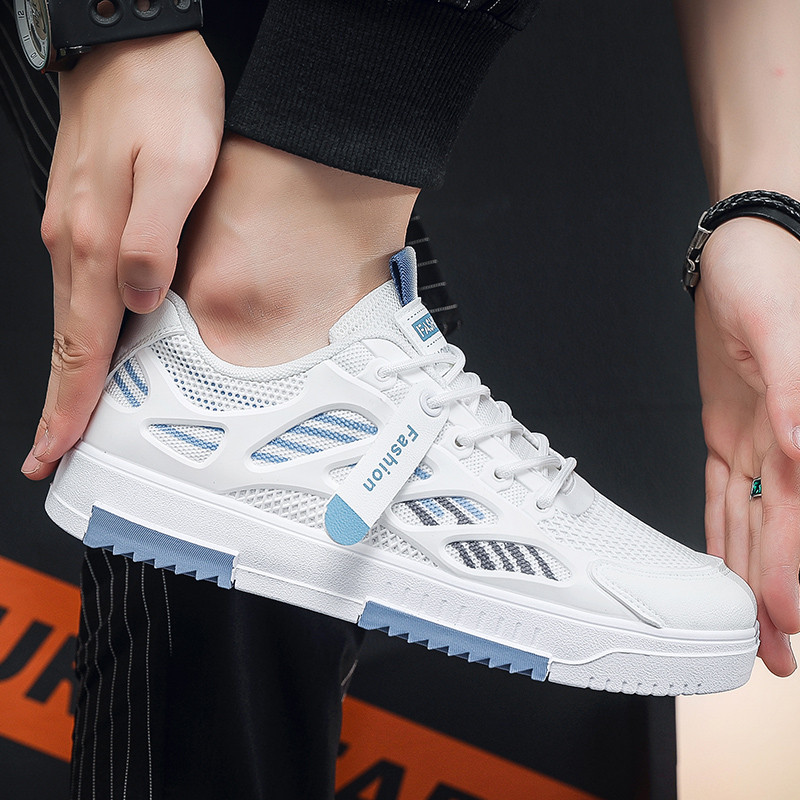 Muške vulkanizirane cipele 2023, novo proljeće, debeli potplat na vezanje, prozračne, ležerne, protuklizne, udobne, svestrane tenisice za muškarce