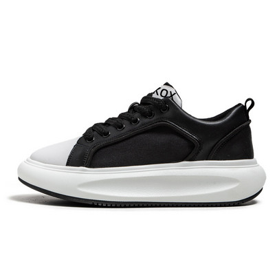 Proljetne muške cipele s okruglim prstima i debelim dnom