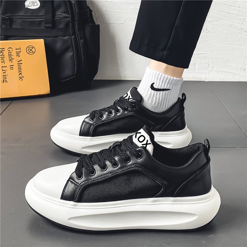 Proljetne muške cipele s okruglim prstima i debelim dnom