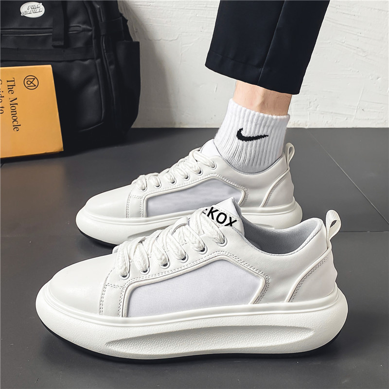 Proljetne muške cipele s okruglim prstima i debelim dnom